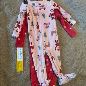 Carter's Red and White Holiday Pajamas